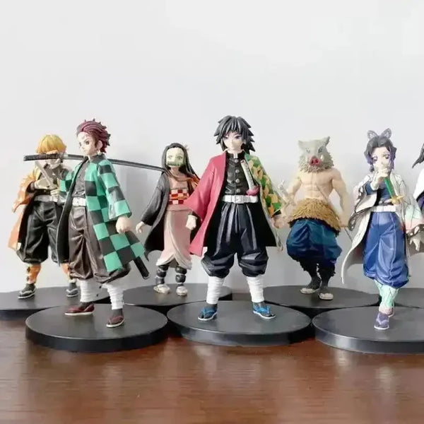 Demon Slayer Anime Characters Action Figurine (10 cm) - Bear Hugs