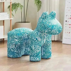 Designer Pony Mini Sofa cum Stool - Bear Hugs
