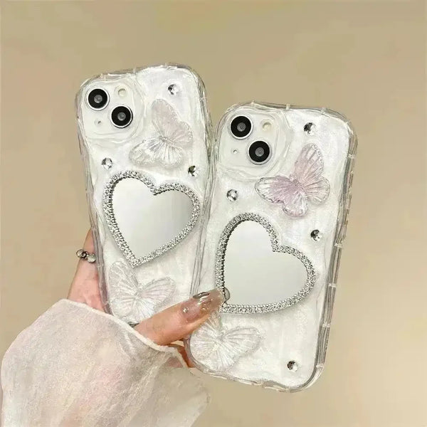 Diamond Bling Glitter Butterfly 3D Case (For iPhones) - Bear Hugs