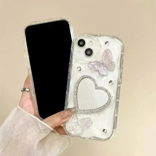 Diamond Bling Glitter Butterfly 3D Case (For iPhones) - Bear Hugs