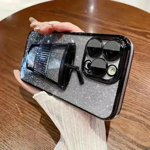 Diamond Glass Glitter Case (For iPhones) - Bear Hugs