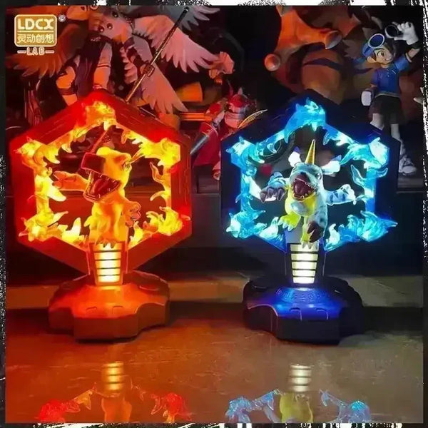 Digimon Derivatives Agumon Gabumon Glowing Figurine (18 cm) - Bear Hugs