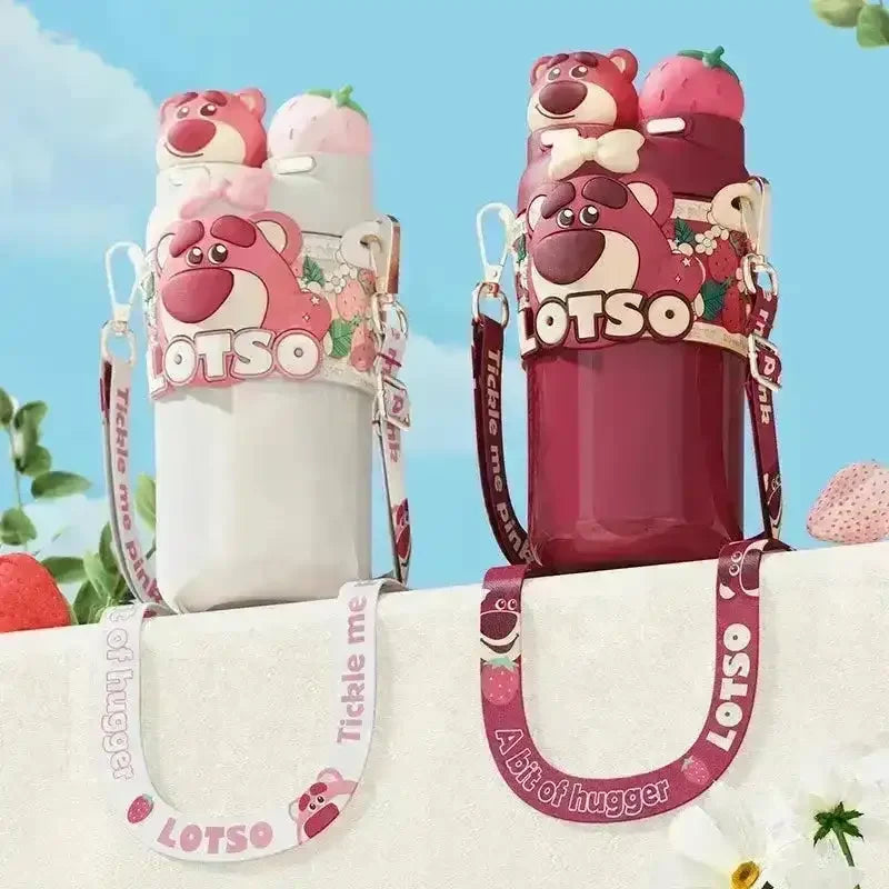 Disney 2 in 1 Lotso Bear Insulated Bottle (550 ml) - Bear Hugs