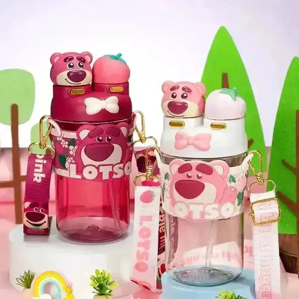 Disney 2 in 1 Lotso Bear Insulated Bottle (550 ml) - Bear Hugs