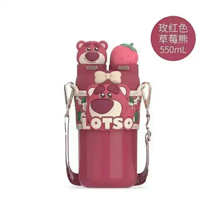 Disney 2 in 1 Lotso Bear Insulated Bottle (550 ml) - Bear Hugs