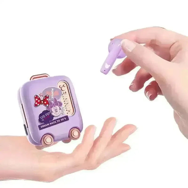Disney D03 Suitcase Design Bluetooth Earphones - Bear Hugs