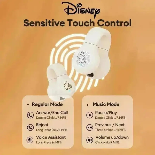 Disney DN12 Clip-on Bluetooth Earphones - Bear Hugs