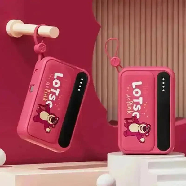 Disney Fast-Charging Power Bank With Built-in Data Cable - Bear Hugs