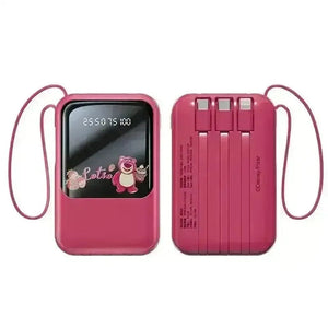 Disney Fast-Charging Power Bank With Dual Cables - Bear Hugs