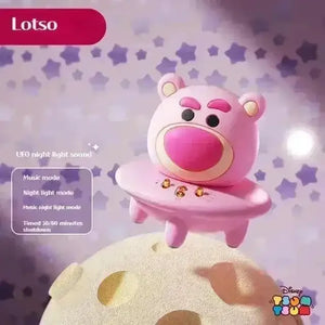 Disney LX-902 Pine Series UFO Bluetooth Speaker with Night Light - Bear Hugs