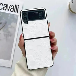 Disney Mickey Leather Finish Case (For Samsung Fold & Flip) - Bear Hugs