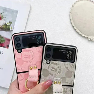Disney Mickey Leather Finish Case (For Samsung Fold & Flip) - Bear Hugs