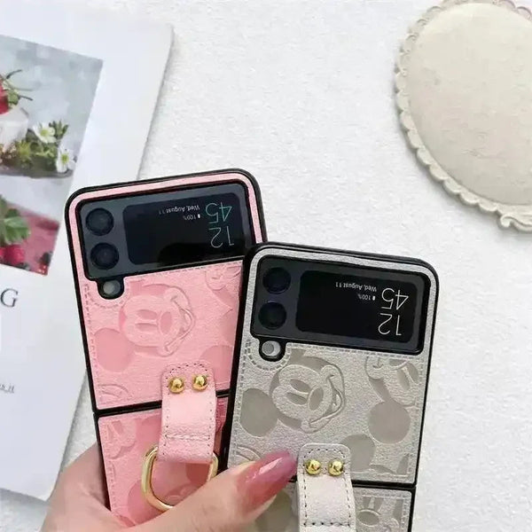 Disney Mickey Leather Finish Case (For Samsung Fold & Flip) - Bear Hugs