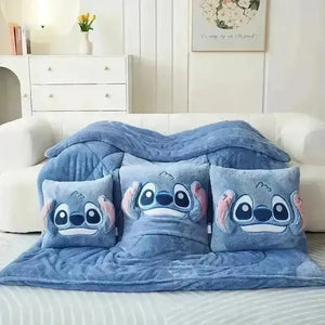 Disney Stitch 2 in 1 Pillow and Blanket Set - Bear Hugs