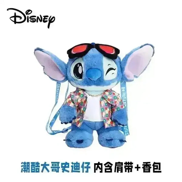 Disney Stitch and Lotso Stuffed Backpack - Bear Hugs