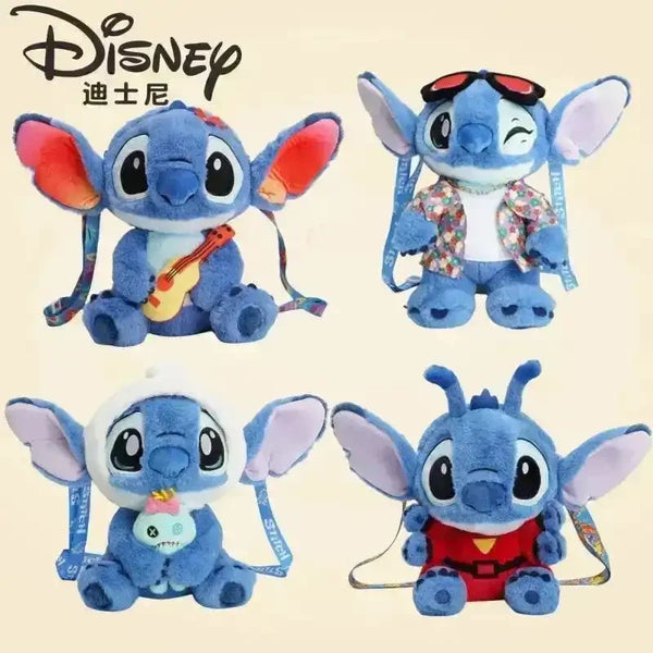 Disney Stitch and Lotso Stuffed Backpack - Bear Hugs