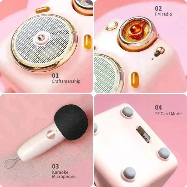 Divoom Fairy-OK Karaoke Speaker - Bear Hugs