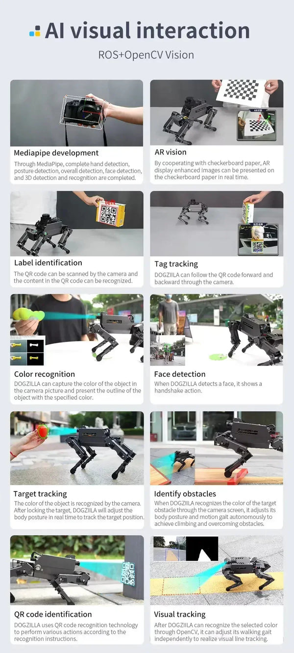 Dogzilla AI Programmable Robot Dog - S1 & S2 Model - Bear Hugs