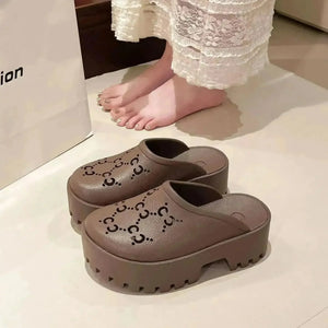 Double G Cross EVA Hole Sandals - Bear Hugs