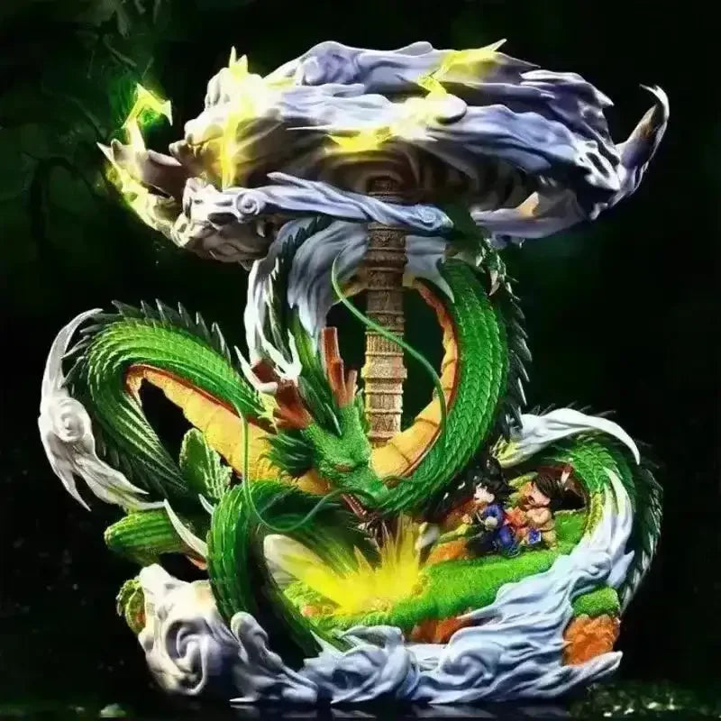 Dragon Ball Z Shenron with Kid Goku Figurine (23 cm) - Bear Hugs