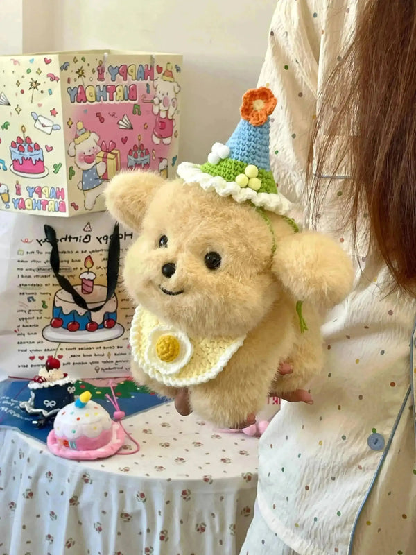Dressed up Puppy Plushie (21 cm) - Bear Hugs