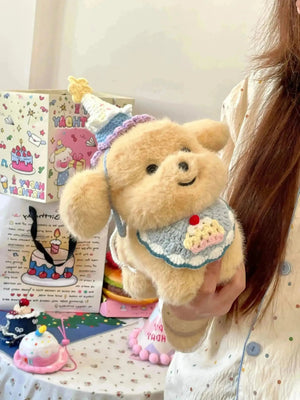 Dressed up Puppy Plushie (21 cm) - Bear Hugs