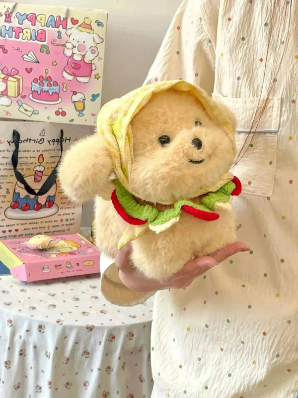Dressed up Puppy Plushie (21 cm) - Bear Hugs