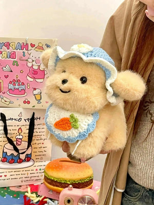 Dressed up Puppy Plushie (21 cm) - Bear Hugs