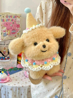 Dressed up Puppy Plushie (21 cm) - Bear Hugs