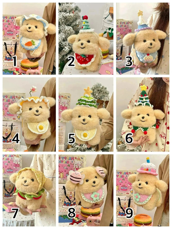 Dressed up Puppy Plushie (21 cm) - Bear Hugs