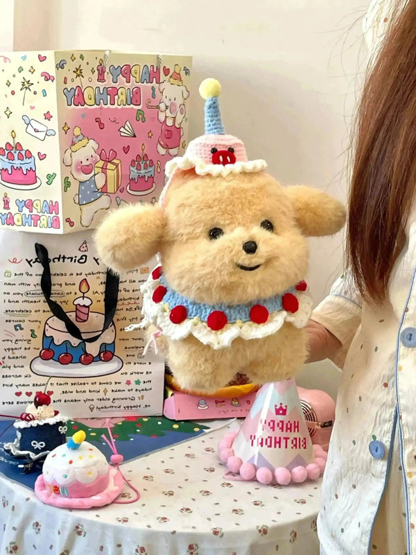 Dressed up Puppy Plushie (21 cm) - Bear Hugs