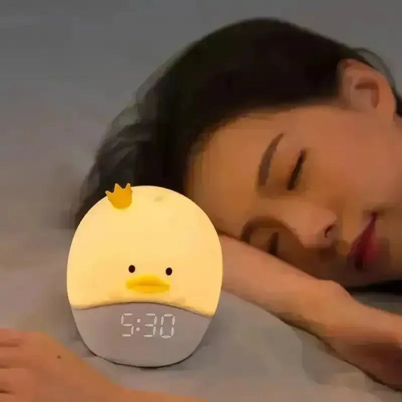 Duck and Bunny Night Lamp with Alarm Clock - Bear Hugs