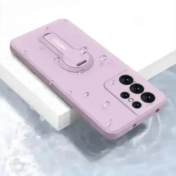 Dynamic Pastel Liquid Silicone Case (For Samsung) - Bear Hugs