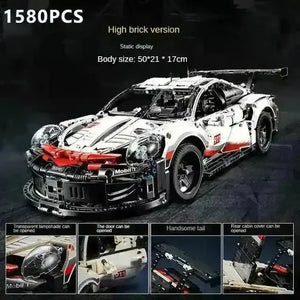 Electric Sports RC Car Model Building Block Set - Bear Hugs