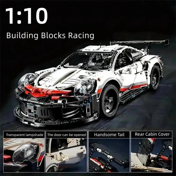 Electric Sports RC Car Model Building Block Set - Bear Hugs