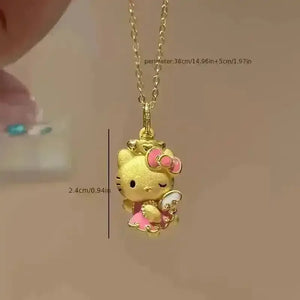 Elegant Hello Kitty Pendant - Bear Hugs