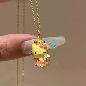 Elegant Hello Kitty Pendant - Bear Hugs