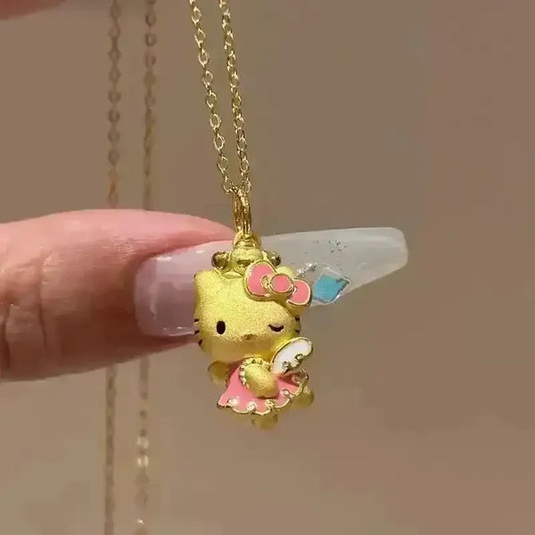 Elegant Hello Kitty Pendant - Bear Hugs