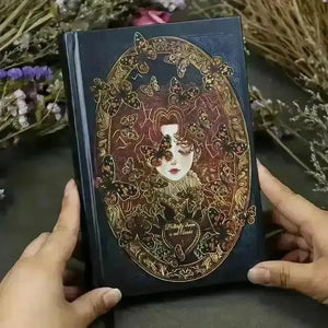 Elegant Retro Anime Hardcover Notebook - Bear Hugs