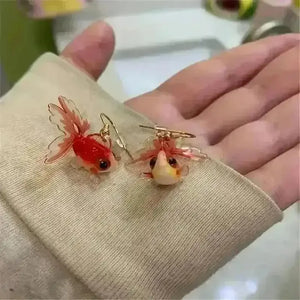Elegant Small Fish Resin Earrings - Bear Hugs