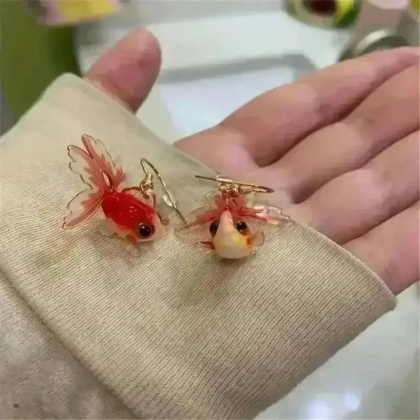 Elegant Small Fish Resin Earrings - Bear Hugs