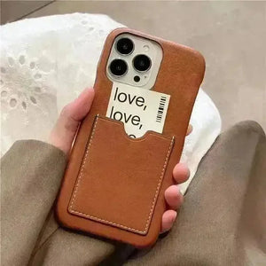 Elephant Love Leather Finish Case (For iPhones) - Bear Hugs