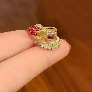 Enchanting Dragon Year Zodiac Ring - Bear Hugs