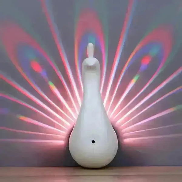 Enchanting Peacock Projection Lamp - Bear Hugs