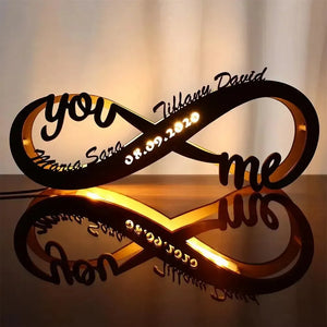 Eternal Infinity Personalised Couple Light - Bear Hugs