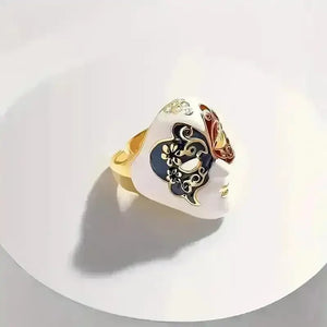 Exquisite Chinese Opera Face Mask Ring - Bear Hugs