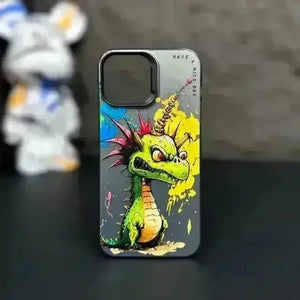 Fashion Graffiti Animal Print Case (For iPhones) - Bear Hugs