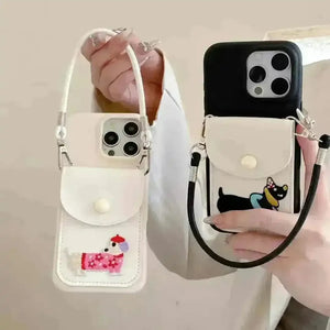 Fashionable Puppy Wallet Phone Case (For iPhones) - Bear Hugs