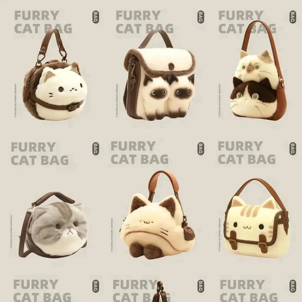 Feline Fantasy Plush Cat Bags - Bear Hugs