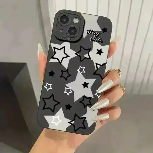 Five-Pointed Star Protective Phone Case (For iPhones) - Bear Hugs